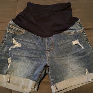 Maternity Denim Shorts